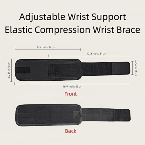 Adjustable Wrist Support Brace for Sports & Pain Relief - One Size Fits Most 1