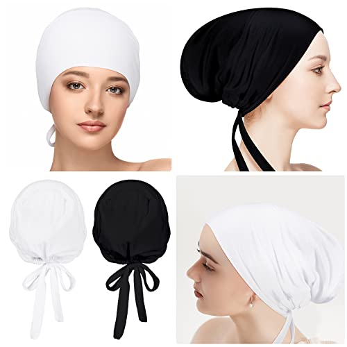2 Pcs Non-Slip Hijab Undercap for Women - Ties Included
