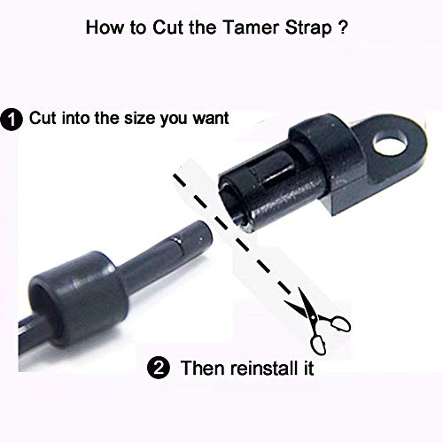 Rod Tamer Deck Mount Rod Straps - Black, 2 Pack