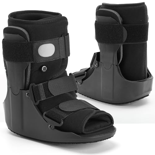 Honprodu Large Air Walking Boot for Broken Foot & Sprained Ankle - Adjustable Support, Lightweight Recovery Shoe