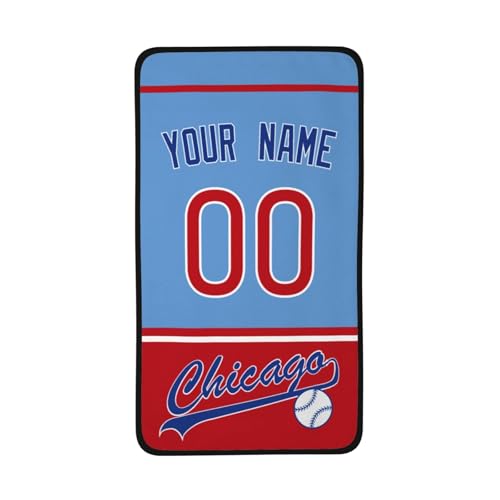 Personalized Coral Velvet Bath Towel - Chicago C