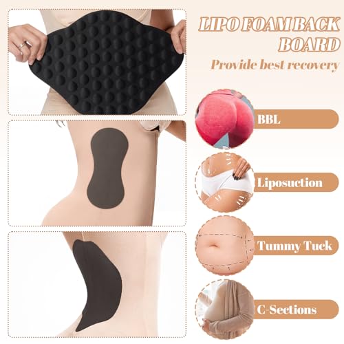 ElaraBerry 4-Piece 360° Abdominal & Waist Compression Foam Board Set with Massage Bubbles