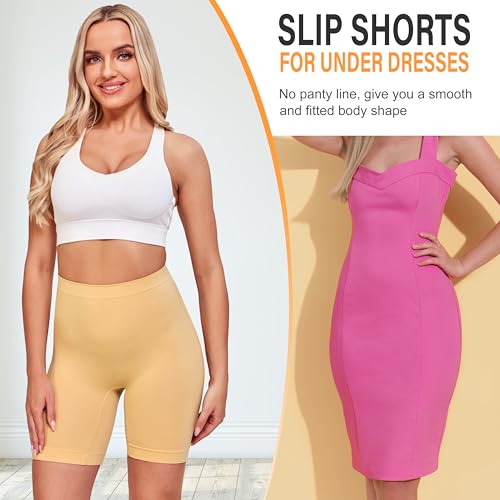 Slip Shorts for Women - Anti Chafing Boyshorts, Large Color-sss