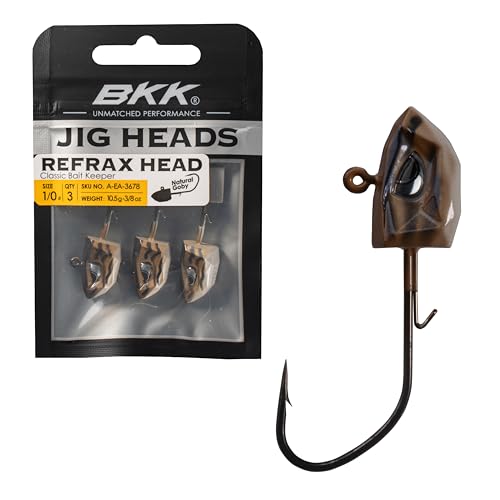BKK Refrax Jig Head - Natural Goby, 0.375 Ounces | Swimbait Fishing