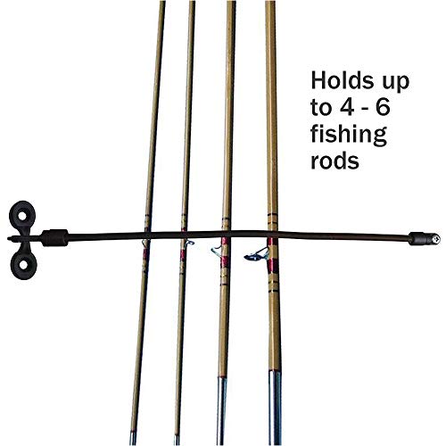 Rod Tamer Deck Mount Rod Straps - Black, 2 Pack