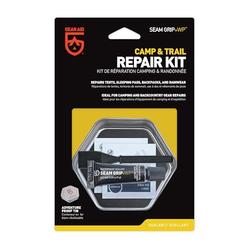 Waterproof Camp & Trail Repair Kit with Sealant & Patches