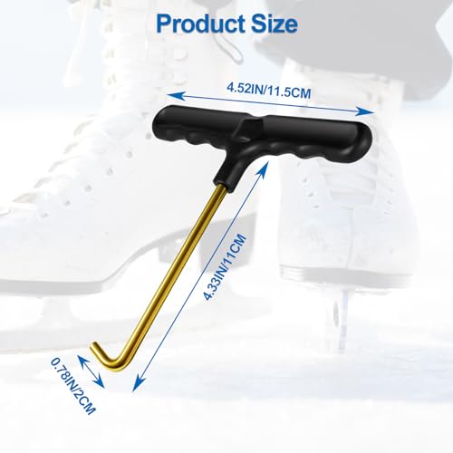 Lace Tightener Tool for Skates - Stainless Steel Hook, 1 Pack