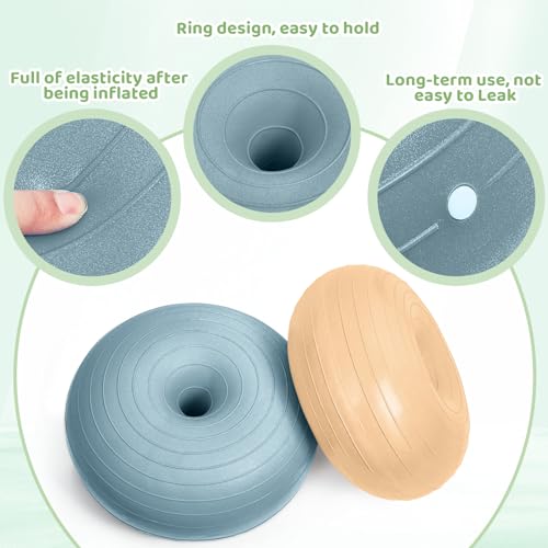 Inflatable Yoga Donut Ball Chairs - 4 Pcs Boho Color Set