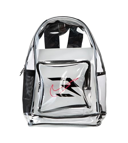 Clear Backpack for School - 23L, Adjustable Straps, Black