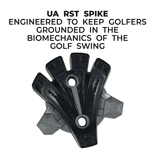 Under Armour Unisex Golf Replacement Spikes OSFA Black (001)/Silver - Pack of 1