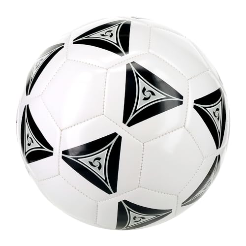 Mikasa Size 4 Soccer Ball - Synthetic Leather, Black/White