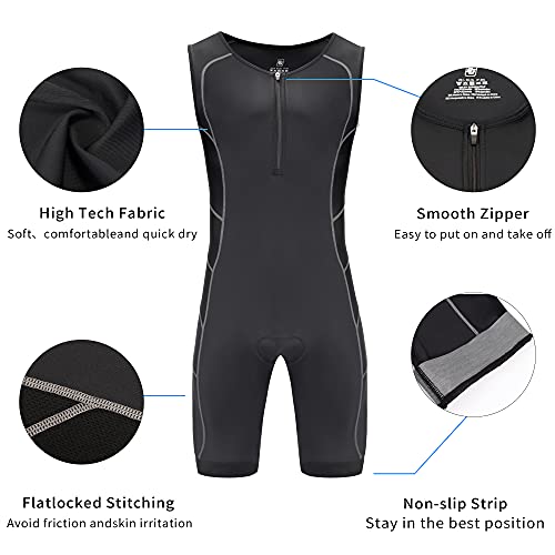 Men's Sleeveless Triathlon Suit - Quick-Drying & Breathable Wetsuit