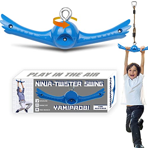 Ninja Twister Swing Set - 360° Handle Twist-Spin - Blue