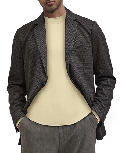 Men's Long Sleeve Mock Turtleneck Casual Thermal Shirt - Khaki 3X-Large