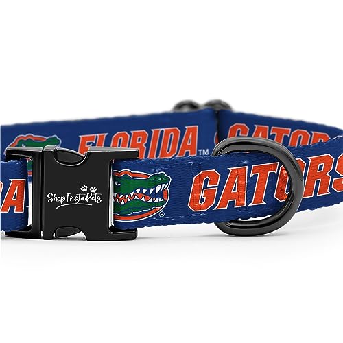 Adjustable Pet Collar - Medium Size - Florida Gators Design