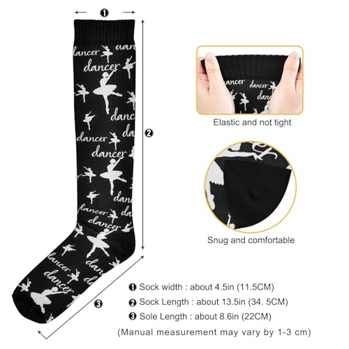 Compression Socks for Men & Women - Knee High Athletic Support - One Size