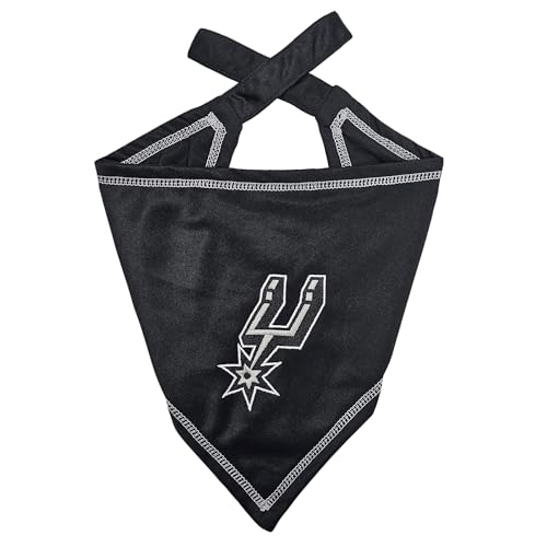 San Antonio Spurs Dog Bandana - Large/X-Large Tie Scarf