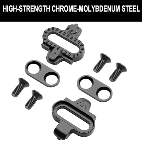 2-Hole MTB Bike Cleats for SPD Pedals - Durable Chrome-Molybdenum Steel