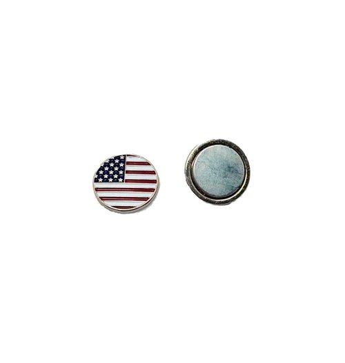PS23 Product Development, LLC Magnetic Golf Ball Marker & Smart Watch Band Attachment (American Flag, Red White & Blue)