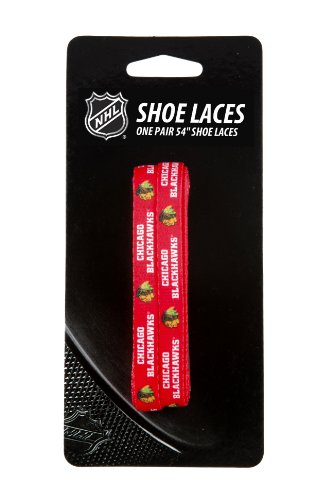 NHL Officially Licensed Laceup Shoe Laces - Chicago Blackhawks