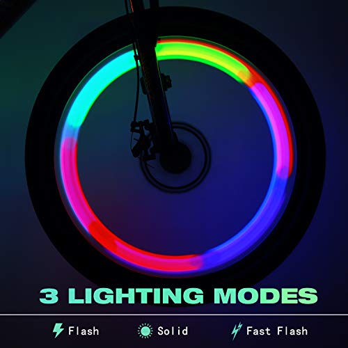 Bike Wheel Spoke Lights 6-Pack - Multi-Color with 3 Modes