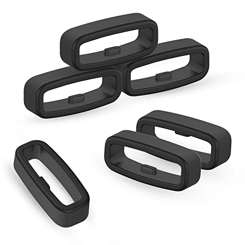 20mm Silicone Watch Strap Fastener Rings - Replacement Band Retainer Loops