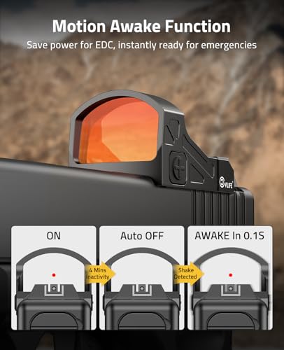 Red Dot Sight with Motion Awake - Ultra-Low Profile 2 MOA Reflex