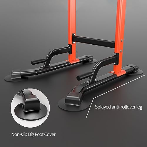 Pull-Up Dip Station - 350 lb Weight Capacity - Orange