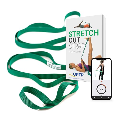 Stretch Out Strap for Yoga & Physical Therapy - 6' Nylon Strap with Loops