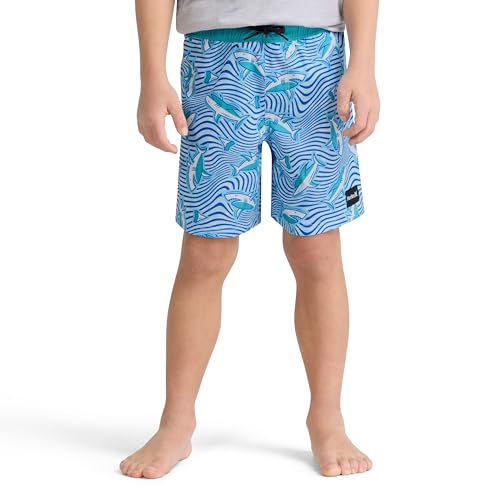 Hurley Boys' Hydro Shark Pull-On Swim Trunks with Liner - 4/Size