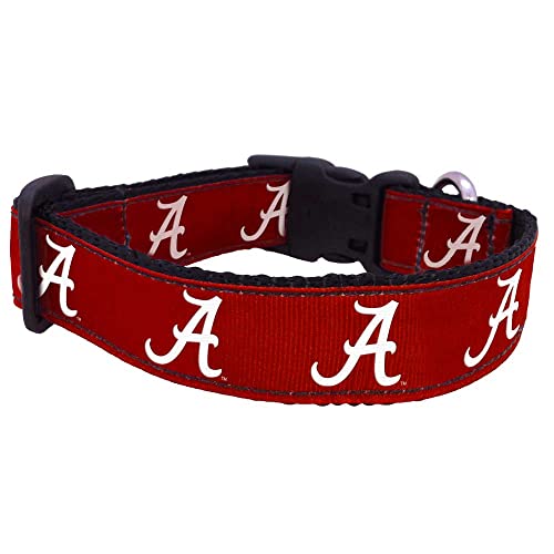 Alabama Crimson Tide Dog Collar - Large, Team Color