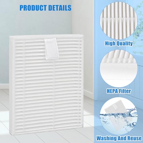 Replacement Filters For Roborock Q7 M5 / Q7 M5+ / Q7 L5 / Q7 L5+ Vacuum Cleaner HEPA Filter - Filter Household Cleaning Sweeper Filter, Filter Washable and Reusable (4Pcs White)