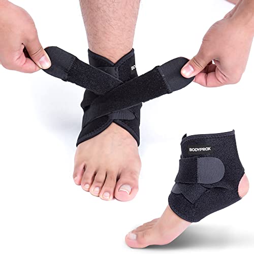 Breathable Adjustable Ankle Support Brace for Pain Relief
