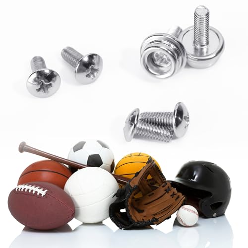 Football Helmet Repair Kit - 6 Stainless Steel Screws for Sports