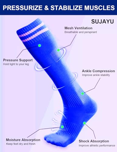 Youth Soccer Socks for Boys & Girls - Small Black