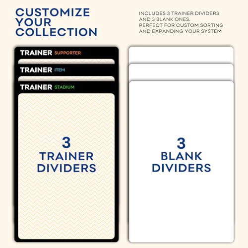 Trading Card Dividers - 54 Pieces for Effective Storage