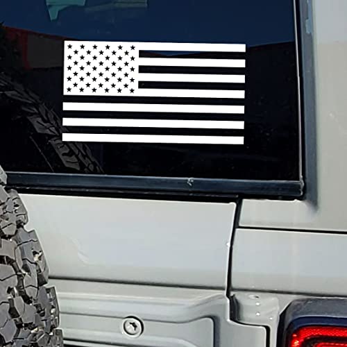 American Flag Vinyl Sticker - Waterproof Decal for Car & Laptop