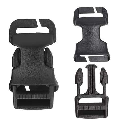 1-Inch Quick Release Buckles for Tactical Vests & Bags - Black