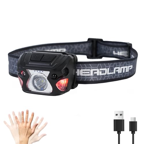 Rechargeable Headlamp with 1000+ Lumens - 6 Modes, IPX5 Waterproof