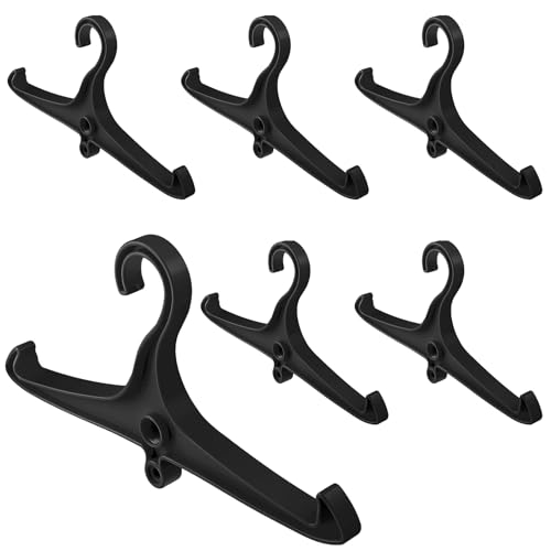 FoldTier Black Scuba Wetsuit & BC Regulator Hanger Set - 6 Pack