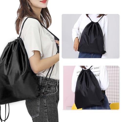 Drawstring Backpack - 4 Pack Cinch Bags for Gym & Sports