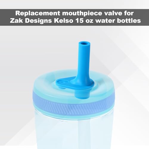 16 Pack Silicone Replacement Bite Valves for Zak Kelso 15oz Water Bottles