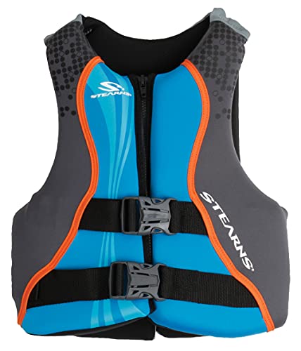 USCG Approved Kids Hydroprene Life Vest - Blue, 50-90 lbs