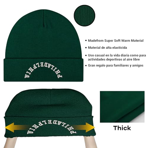 Upside Down City Football Beanie Hat - One Size Philadelphia