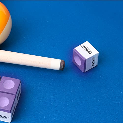 Billiard Pool Cue Chalk - Professional Quality 12-Pack, Purple