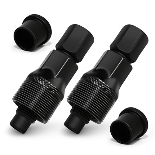 2-Piece Bike Crank Puller Tool - Universal Square Taper & Splined Crank Remover