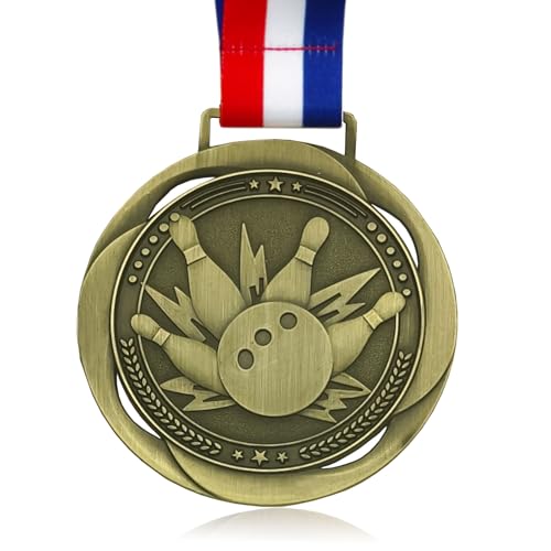 Bowling Medals - 3 Inch Championship Medal with Neckband