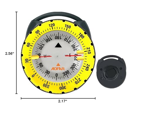 AOFAR Waterproof Dive Compass AF-Q60C for Snorkeling & Sailing