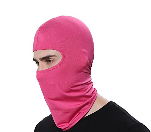 Balaclava Ski Mask - Outdoor Sports Cycling Hood - Rose, 45x25cm