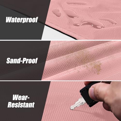 Odoland Sandproof Beach Blanket, Waterproof Portable Mat with Carry
